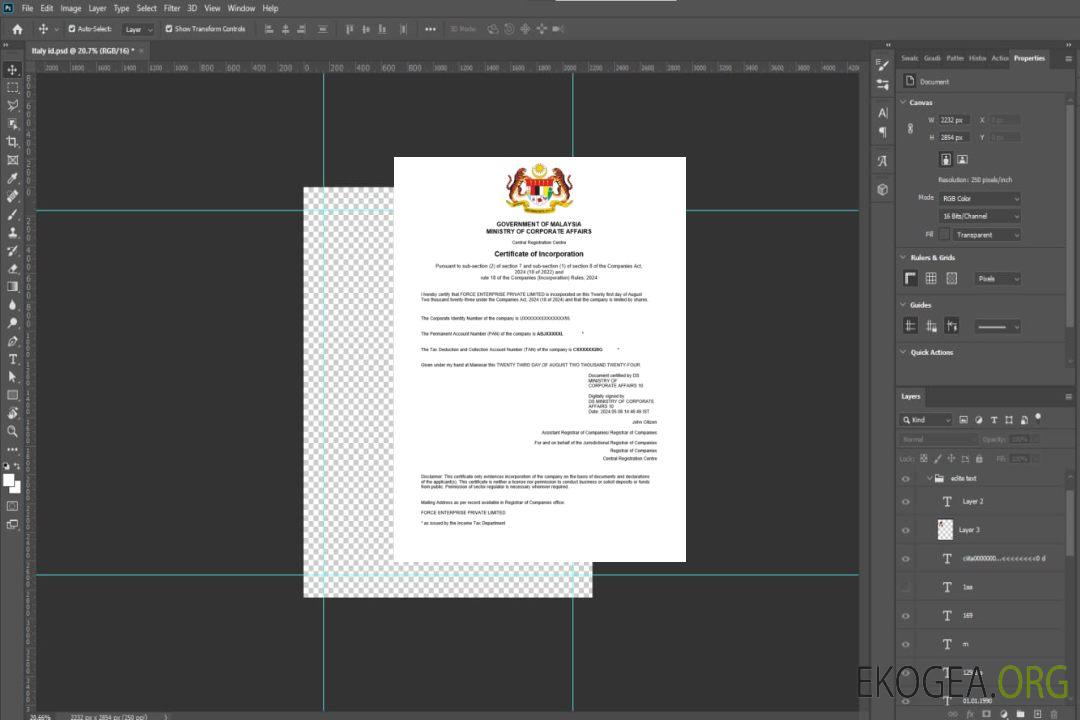 Modèle Word et PDF de certificat d'enregistrement d'entreprise en Malaisie template